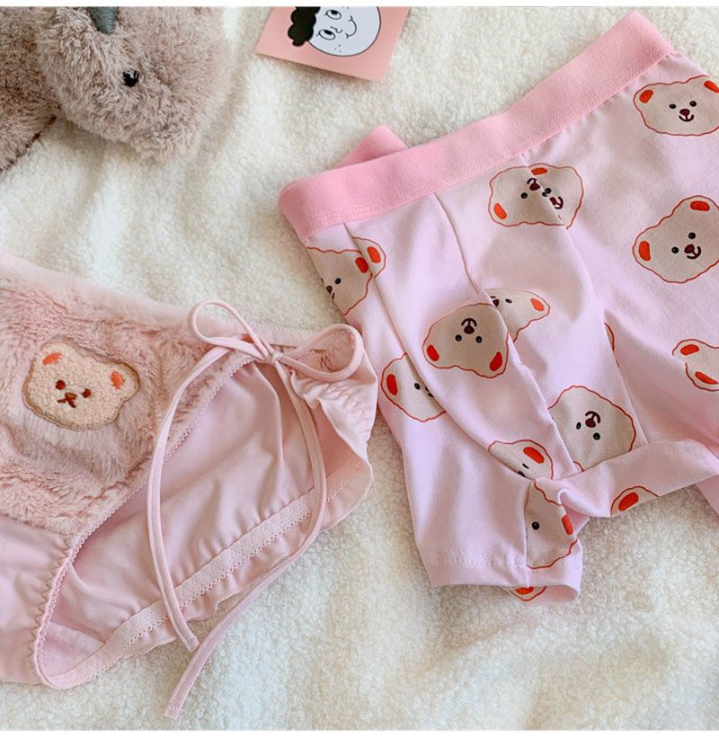 Cute Bear Couple Panties