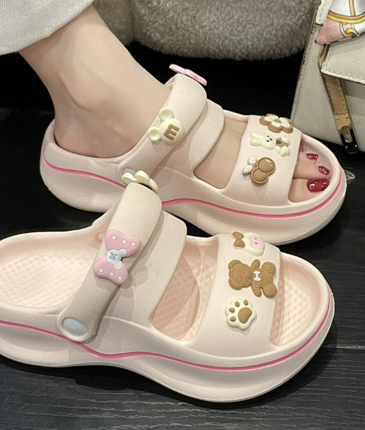 Sandales Kawaii Home Wear lapin et ours ON873