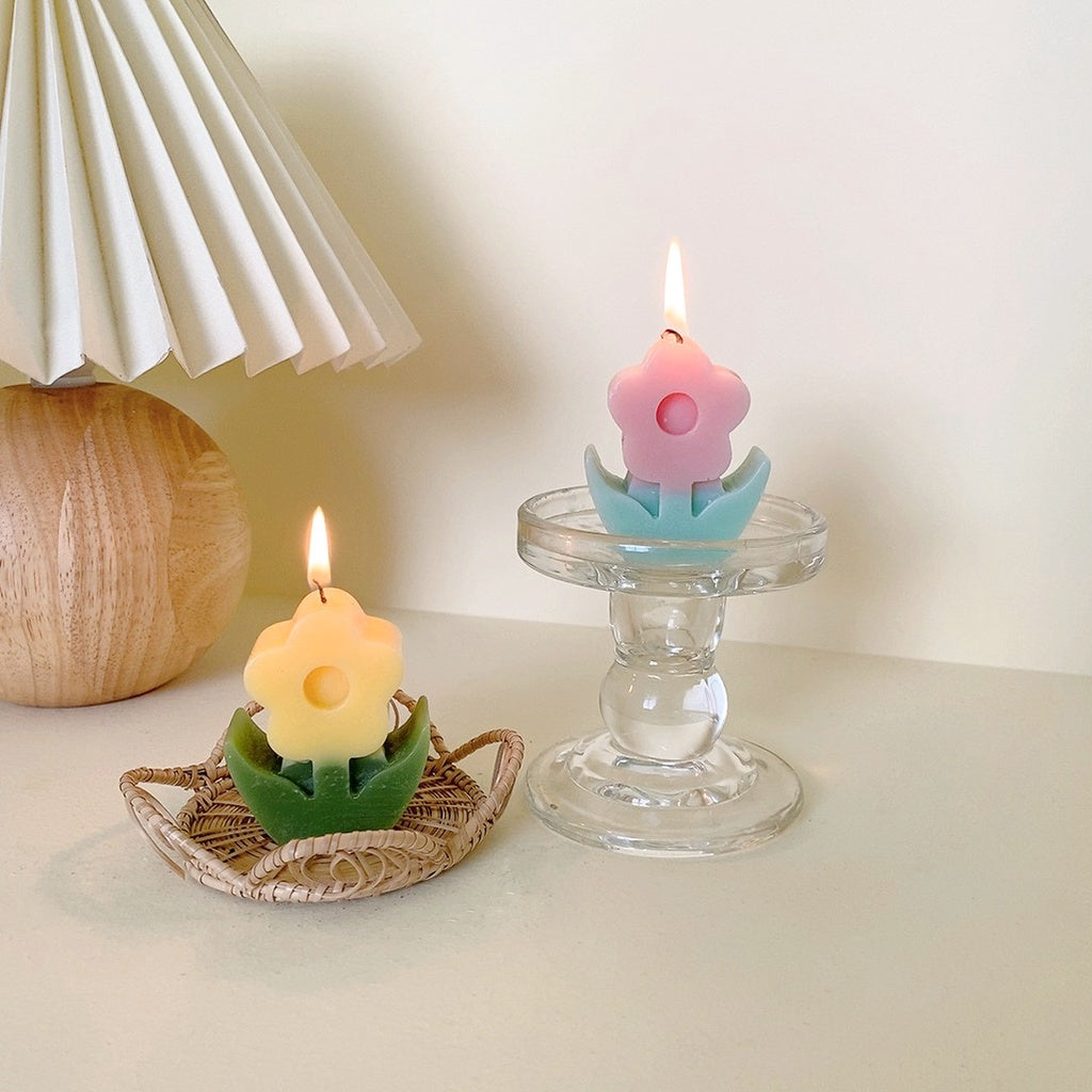 Cute Korean Flower Shaped Scented Candle LIN115 - mkkawaiishop