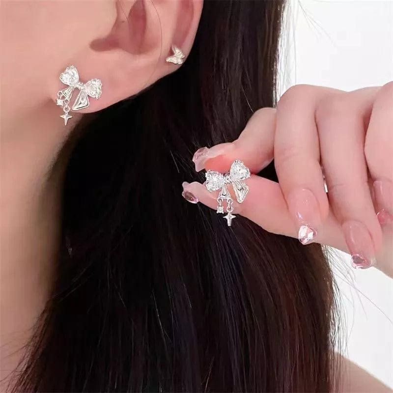 Crystal Bow Earrings MK18551