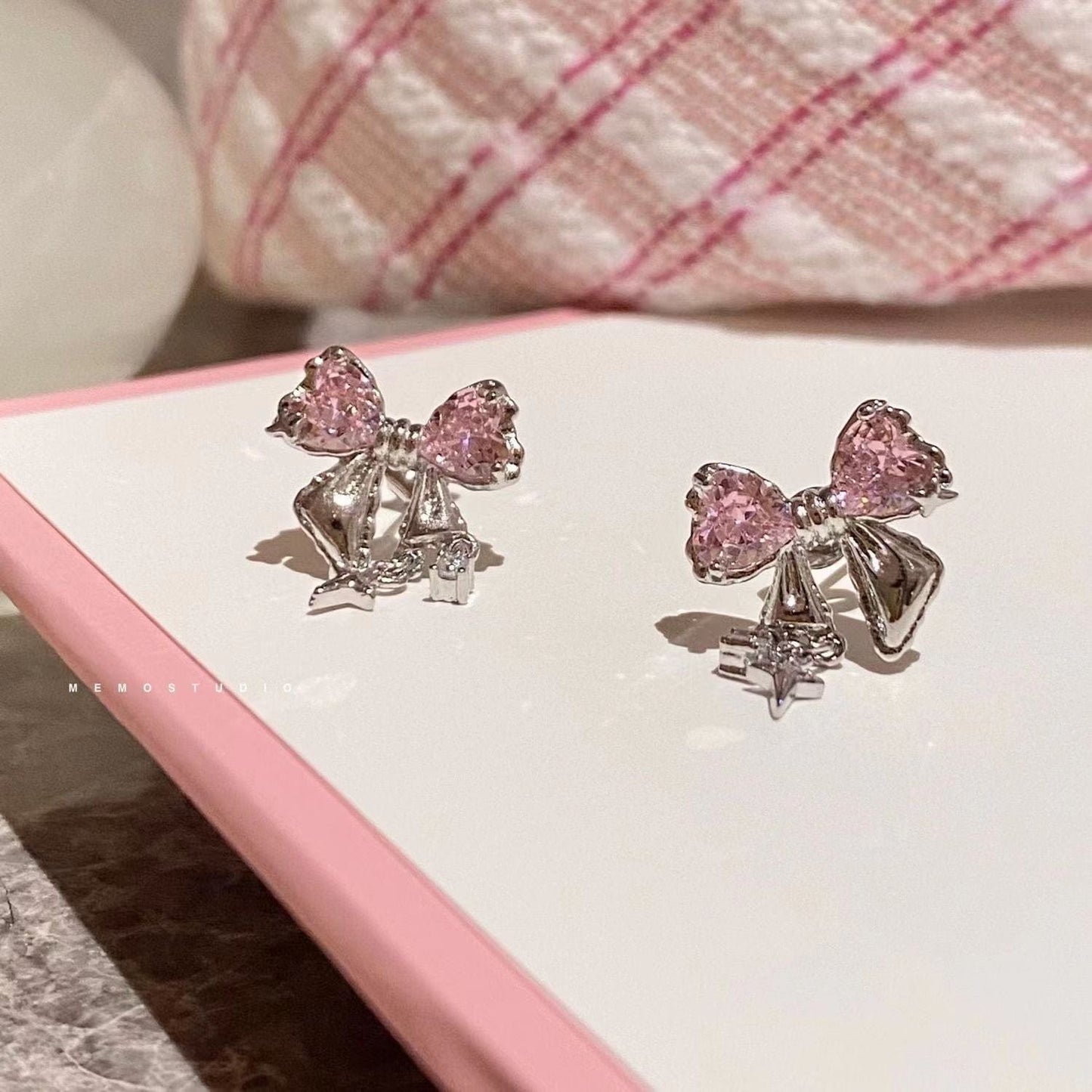 Crystal Bow Earrings MK18551