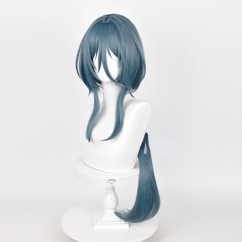 Honkai Star Rail Natasha Silver Blue Cosplay Wig ON1033