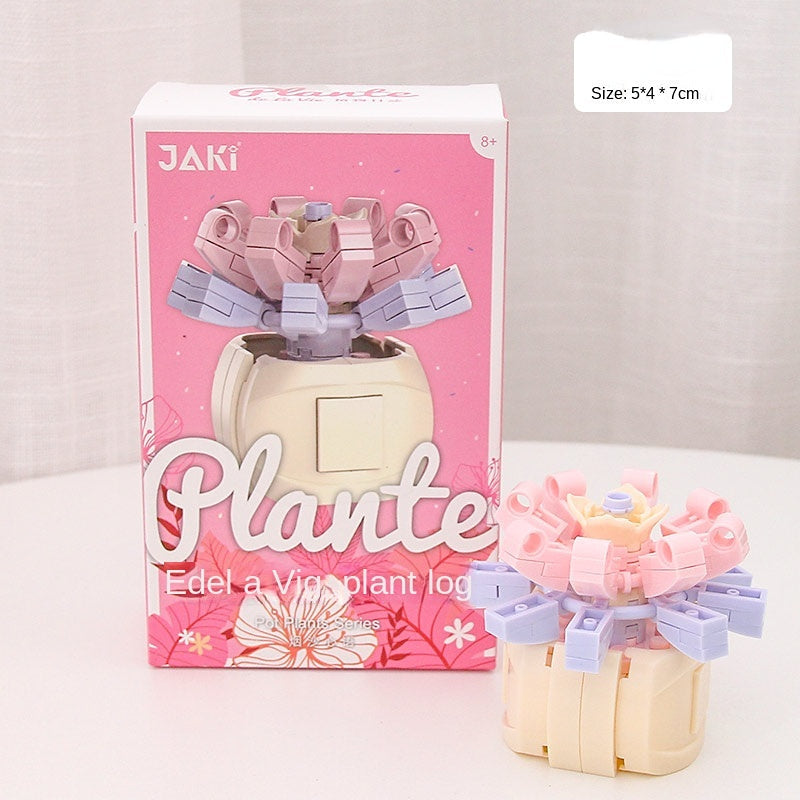 DIY Potted Plants Flowers Blocks