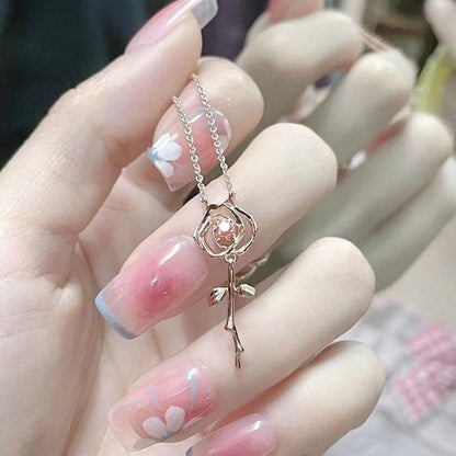 You Are My Rose Necklace LIN200 - mkkawaiishop