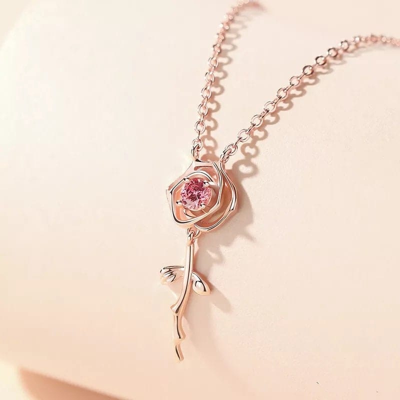 You Are My Rose Necklace LIN200 - mkkawaiishop