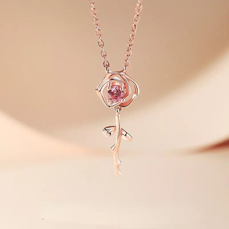 You Are My Rose Necklace LIN200 - mkkawaiishop