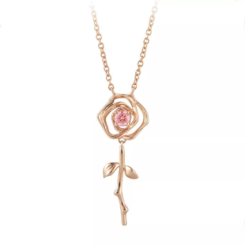 You Are My Rose Necklace LIN200 - mkkawaiishop