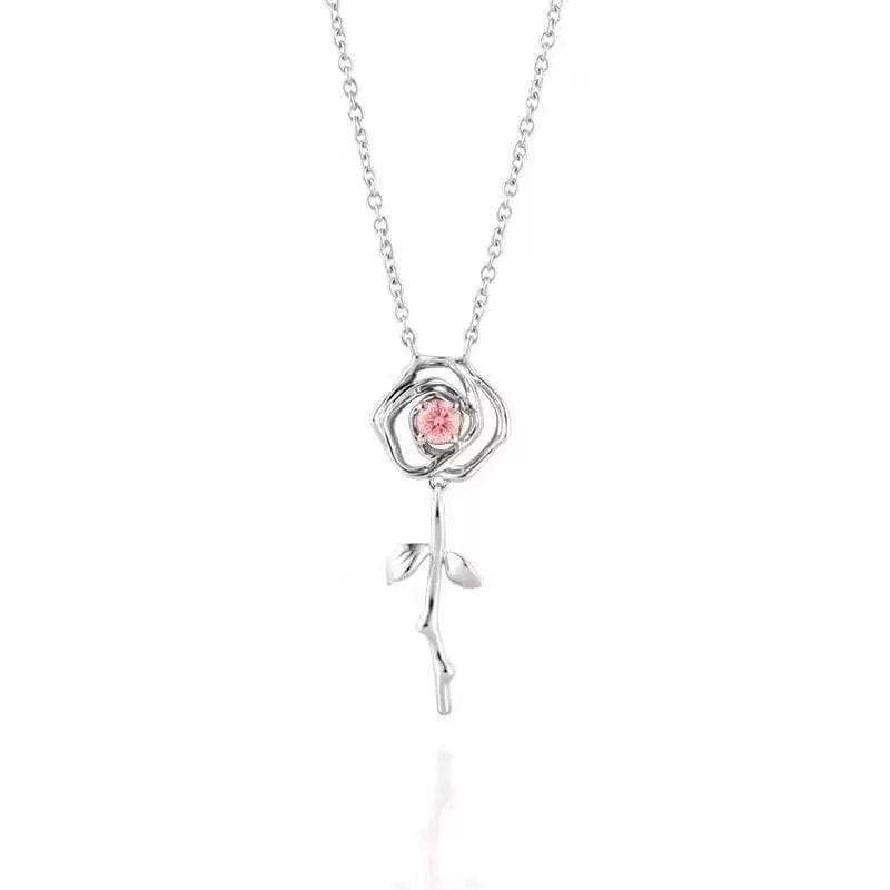 You Are My Rose Necklace LIN200 - mkkawaiishop