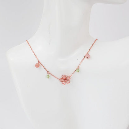 Pink Flower Necklace MK18644
