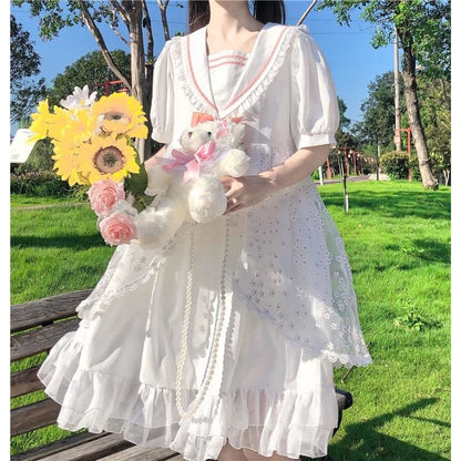 Daisy Meadow Kawaii Fashion Fairy Princess Lolita Dress - mkkawaiishop
