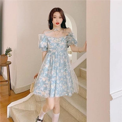 Dina Magicspark Soft Girl Holographic Fairy Dress - mkkawaiishop