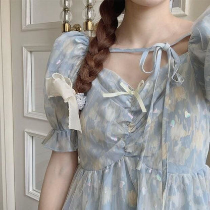 Dina Magicspark Soft Girl Holographic Fairy Dress - mkkawaiishop