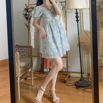 Dina Magicspark Soft Girl Holographic Fairy Dress - mkkawaiishop