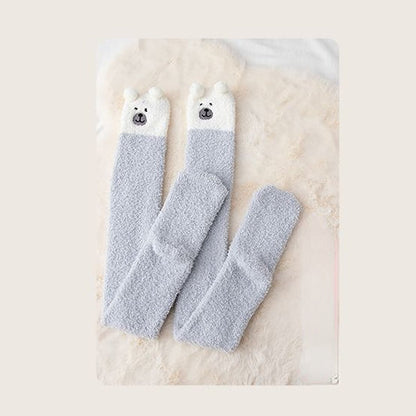 Fluffy Friends Animal Winter Long Socks MK18626
