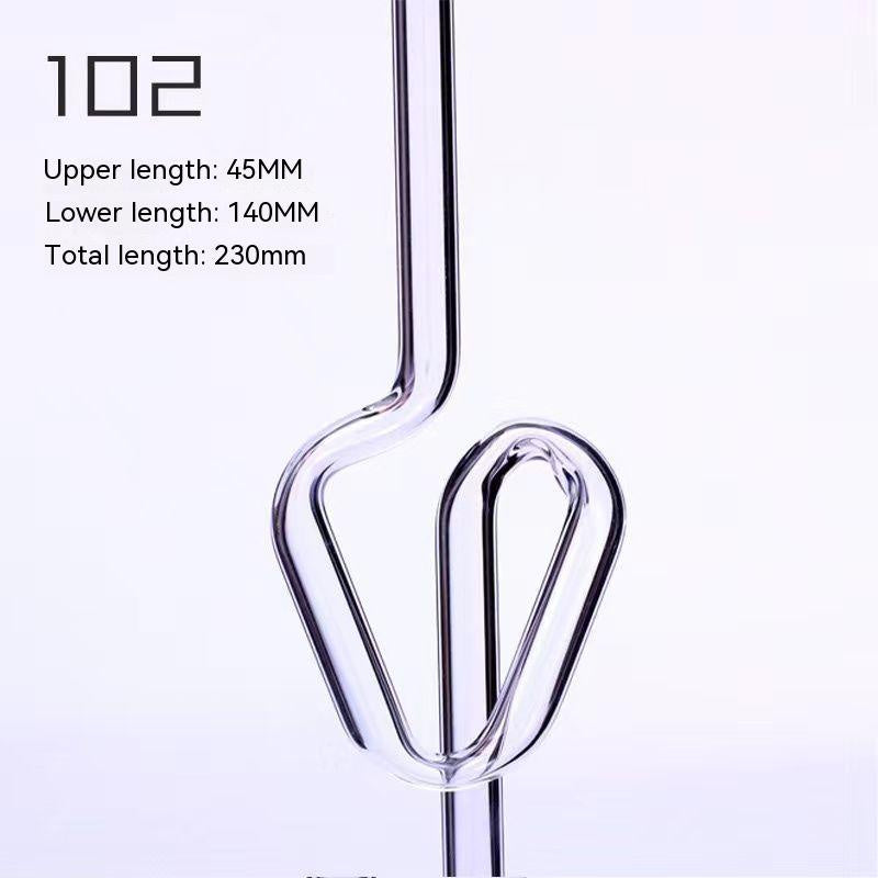 Love Shaped Glass Straw W382