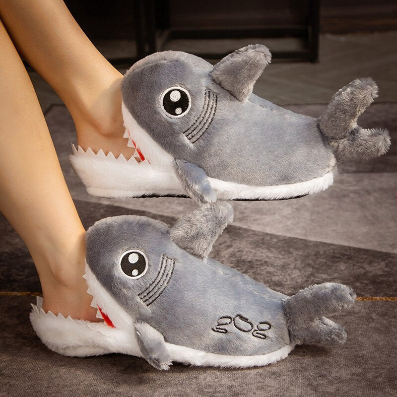 Kawaii Hamster Plush Pig Shark Slippers Stuffed Animal Slippers LIN76 - mkkawaiishop