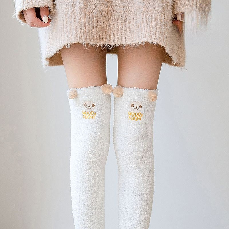 Fluffy Friends Animal Winter Long Socks MK18626