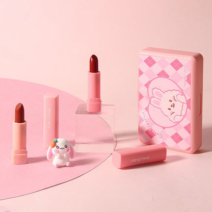 Coffret de 6 mini rouges à lèvres Cute Bunny
