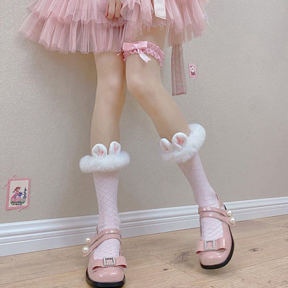 Chaussettes Lolita mignonnes en forme de lapin MK18625