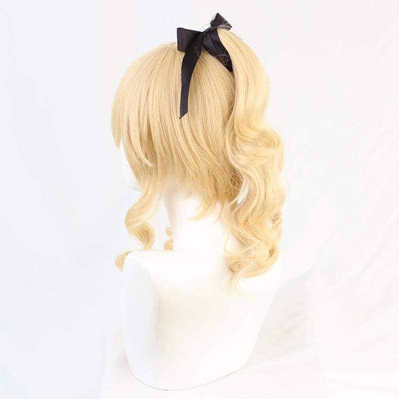 Game Cosplay Jean Golden Ponytail Short Wig MK15516 - mkkawaiishop