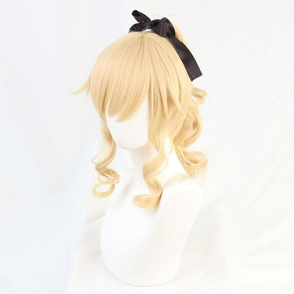 Game Cosplay Jean Golden Ponytail Short Wig MK15516 - mkkawaiishop