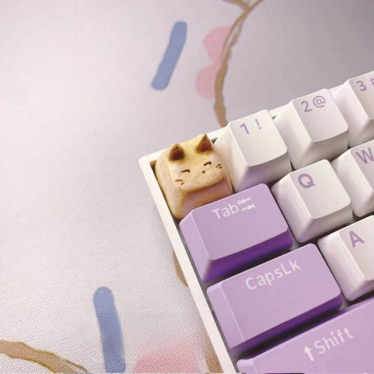 GG Kawaii Bow Kitty Keycap ON684 - yellow