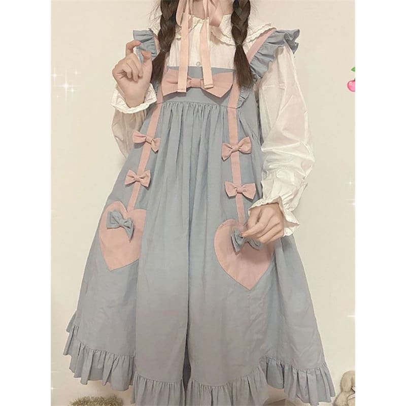 Greylily Pastel Kawaii Princess Pinafore Dress - mkkawaiishop