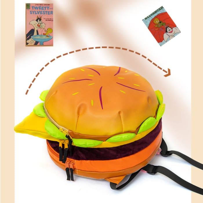 Harajuku Cheese Burger Backpack ON784 - hamburger