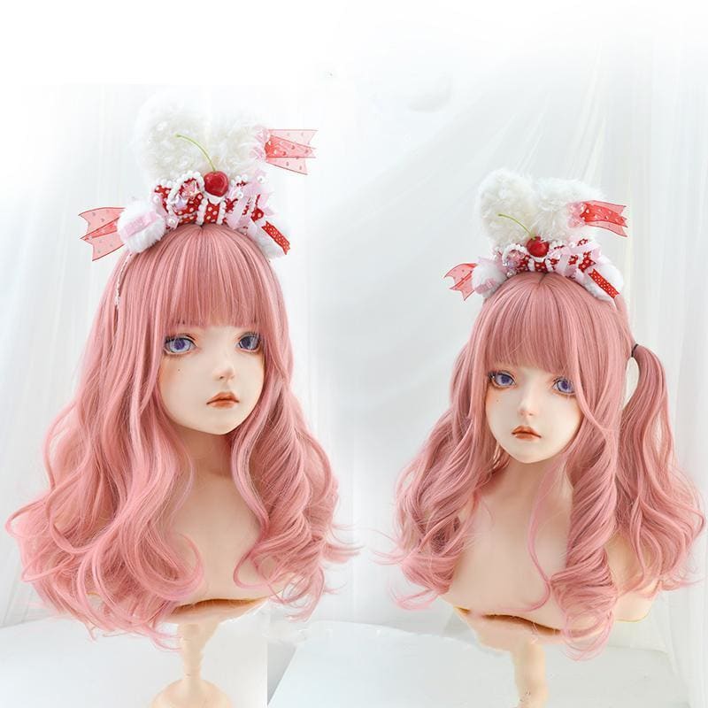 Harajuku Sweet Pink Lolita JK Long Curly Hair MK15773 - mkkawaiishop