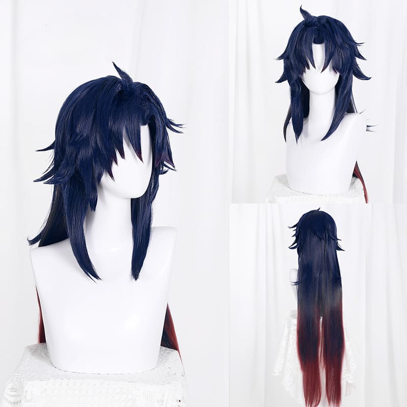 Honkai Star Rail Blade Blue Gradient Red Cosplay Wig ON799 -