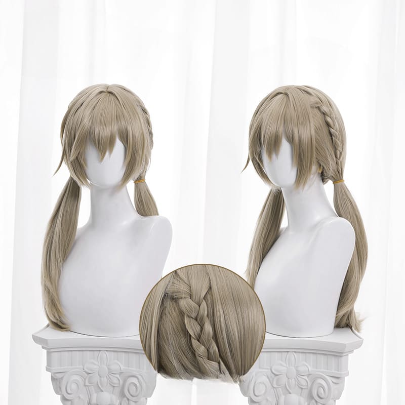 Honkai Star Rail Qingque Light Brown Cosplay Wig ON793 - F