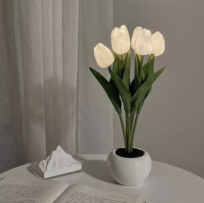 Tulip Flowerpot Lamp Night Light 6 PCS LED SU01 - mkkawaiishop