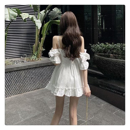 Iris Angelcore Kawaii Princess Mini Dress - mkkawaiishop