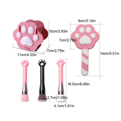 Pinceau de maquillage moelleux en forme de patte de chat Kawaii ME65 