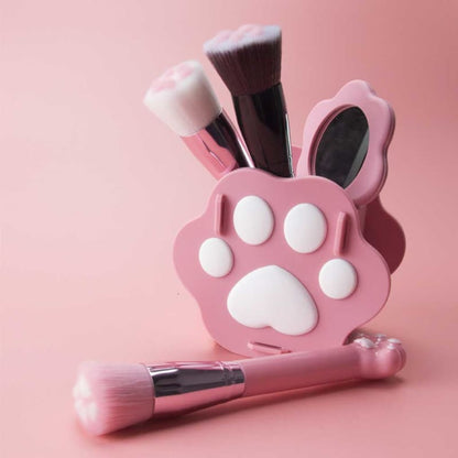 Pinceau de maquillage moelleux en forme de patte de chat Kawaii ME65 