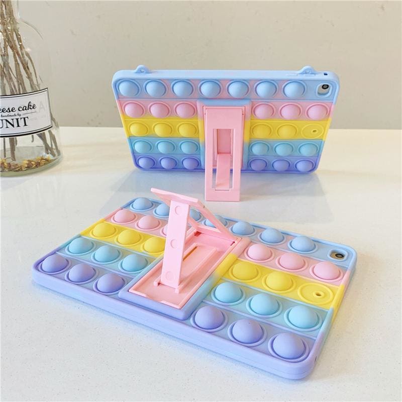 Kawaii Pastel Rainbow Cute Ipad Protect Case MM1622 - KawaiiMoriStore