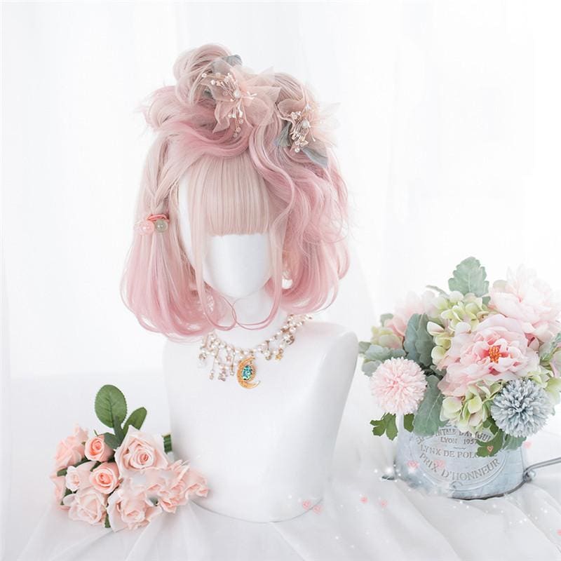 Lolita Cherry Pink Double Ponytail Wig MK15658 - mkkawaiishop