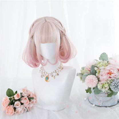 Lolita Cherry Pink Double Ponytail Wig MK15658 - mkkawaiishop