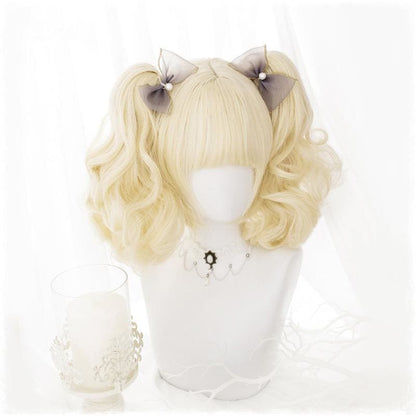 Lolita Cream Yellow Ponytail Wig MK15723 - mkkawaiishop