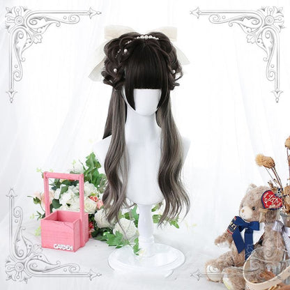 Lolita Gray Long Curly Wig MM0850 - mkkawaiishop