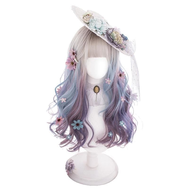 Lolita Misty Gradient Long Curly Wig MK15565 - mkkawaiishop