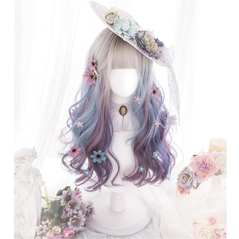 Lolita Misty Gradient Long Curly Wig MK15565 - mkkawaiishop