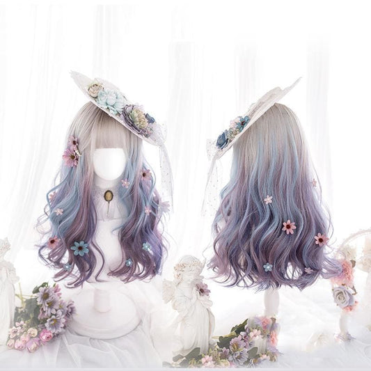 Lolita Misty Gradient Long Curly Wig MK15565 - mkkawaiishop