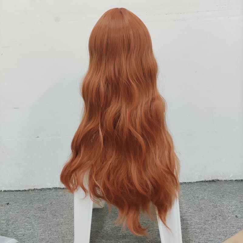 Lolita Pumpkin Long Curly Wig MK15560 - mkkawaiishop