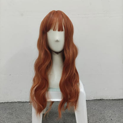 Lolita Pumpkin Long Curly Wig MK15560 - mkkawaiishop