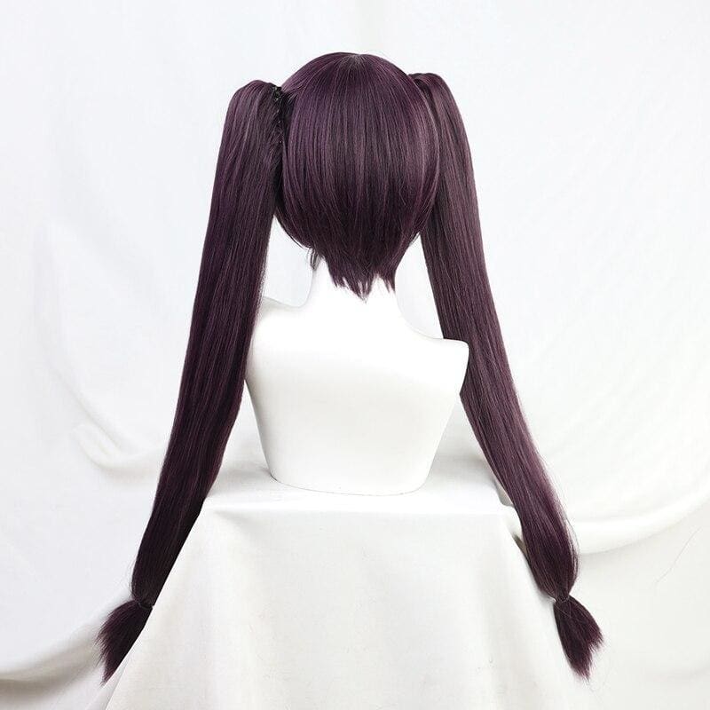 Mona Purple Long Ponytail Straight Cosplay Wig MK15346 - mkkawaiishop