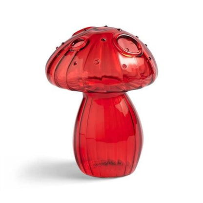 Vase en verre en forme de champignon