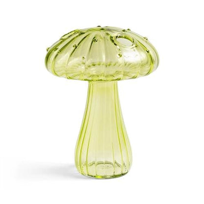 Vase en verre en forme de champignon