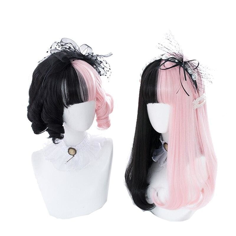 Pink&Black Lolita Cosplay Wig MK14909 - mkkawaiishop