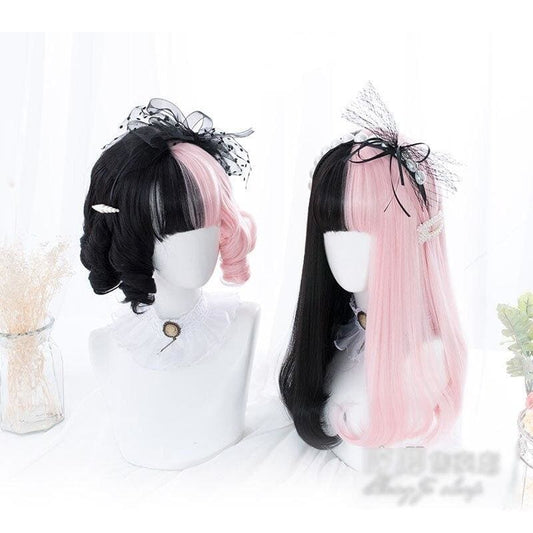 Pink&Black Lolita Cosplay Wig MK14909 - mkkawaiishop